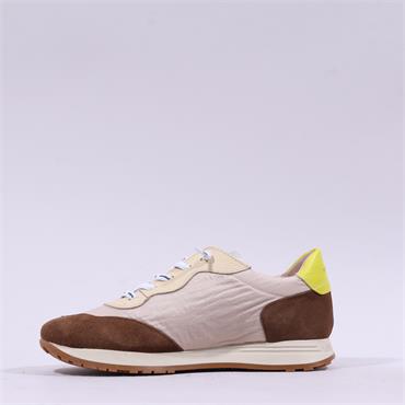 Wonders Towanda Nylon Bungee Trainer - Beige Combi